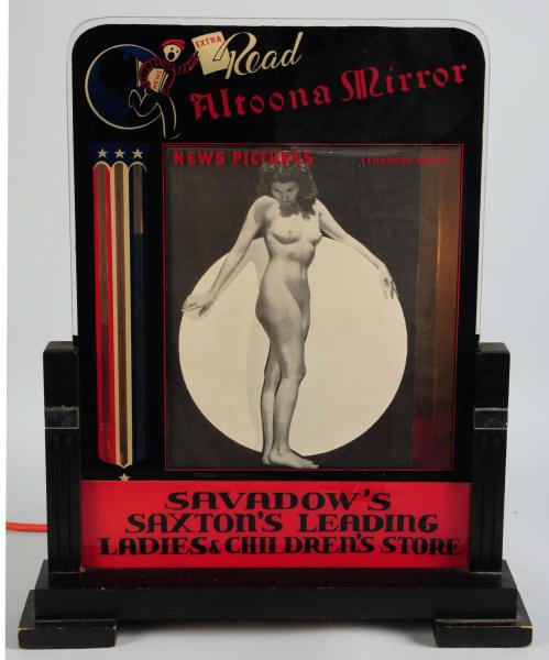 Lighted Bubbler Sign.  Circa
