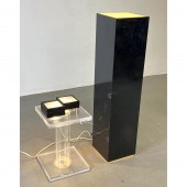 Lighted Pedestal with 2 Small