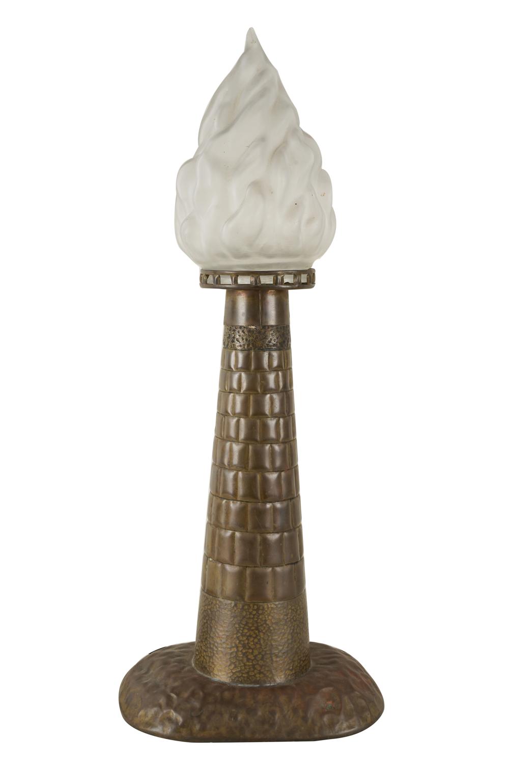 LIGHTHOUSE-FORM TABLE LAMPmetal and