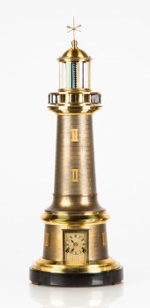 LIGHTHOUSE TORSION CLOCK Circa
