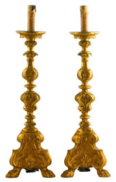 LIGHTING: PAIR OF BAROQUE STYL