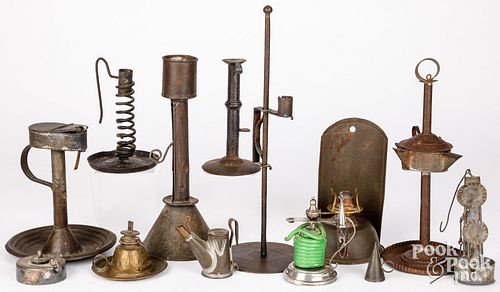 LIGHTING TO INCLUDE FAT LAMPS,