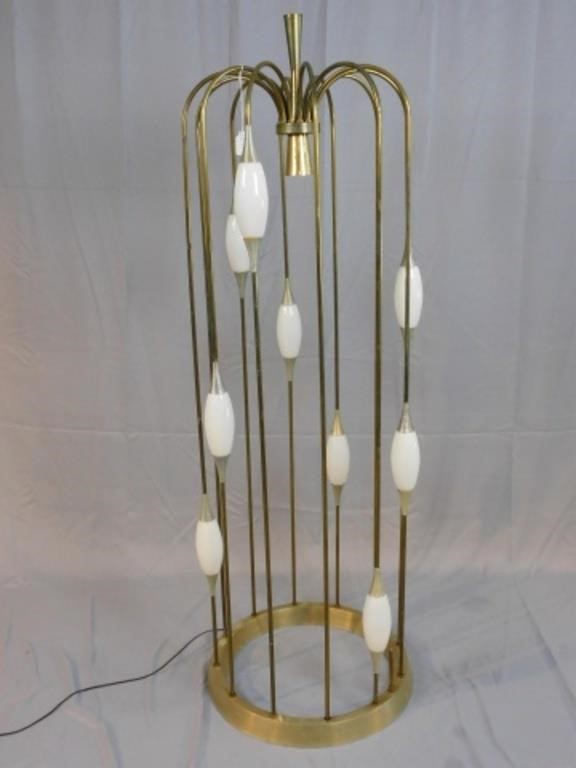 LIGHTOLIER POLISHED BRASS CAGE FORM