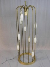 LIGHTOLIER POLISHED BRASS CAGE