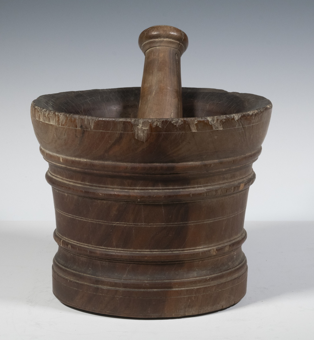 LIGNUM VITAE MORTAR & PESTLE 18th