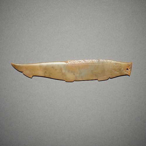 LIKELY ARCHAIC CHINESE JADE FISH