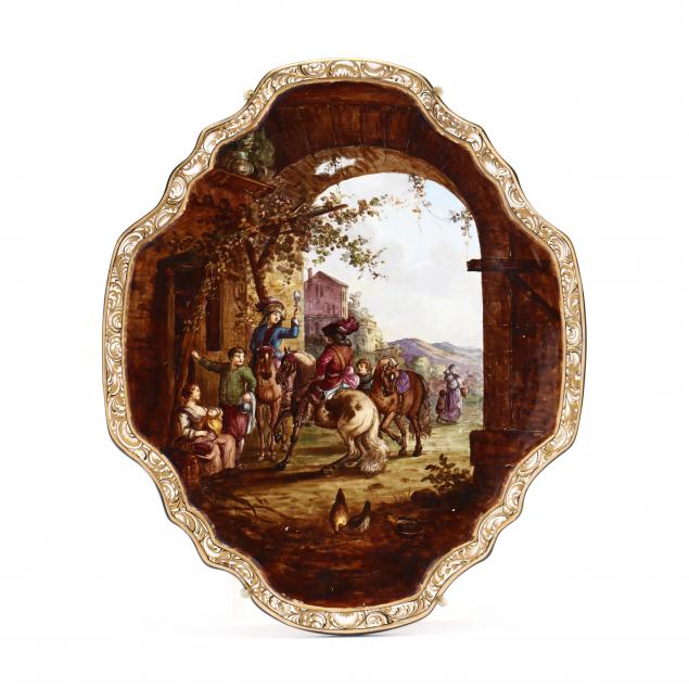 LILLE, FRANCE, PORCELAIN PLAQUE
