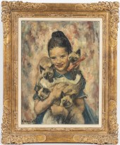 LILLIAN COTTON "GIRL WITH CATS