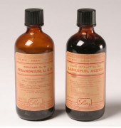Lilly one pint glass bottles;