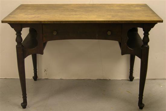 Limbert flat top single drawer desk