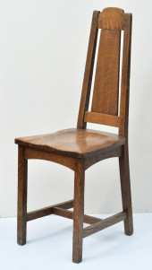 LIMBERT MISSION OAK HALL CHAIR