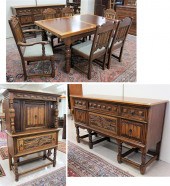 LIMBERT NINE-PIECE OAK AND WAL
