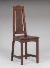 LIMBERT OAK SADDLE SEAT SIDE C