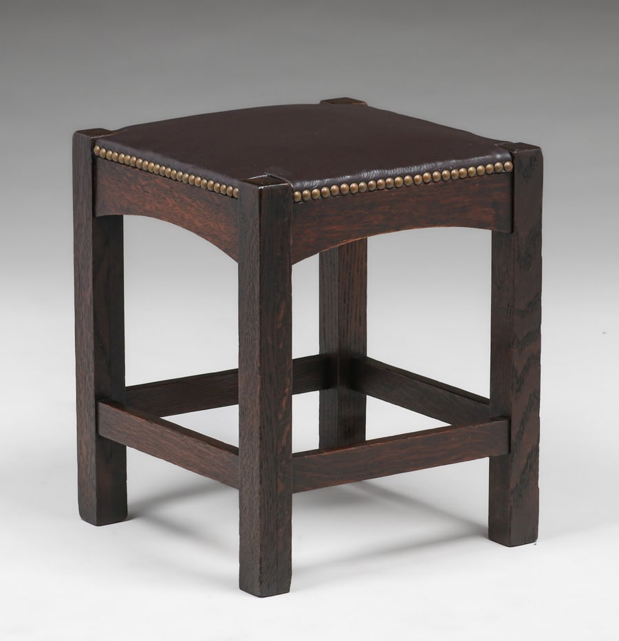 LIMBERT OAK STOOL C1910Limbert