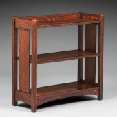 LIMBERT ONE-SLAT OAK BOOKSHELF