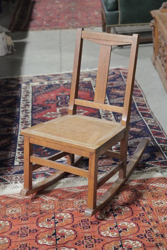 LIMBERT ROCKING CHAIR. Small oak