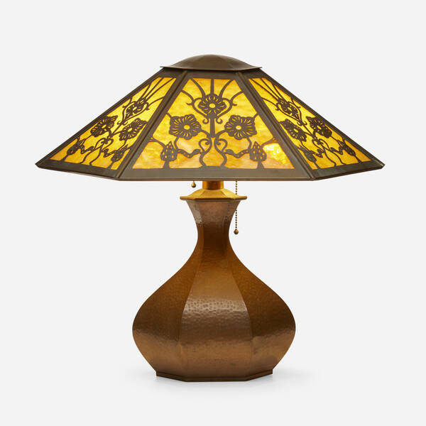 Limbert. Table lamp. c. 1906-18,