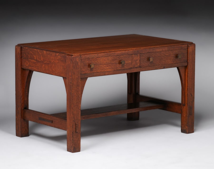 LIMBERT TWO-DRAWER LIBRARY TABLE