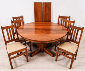 LIMBERTS ROUND OAK TABLE<br>Li