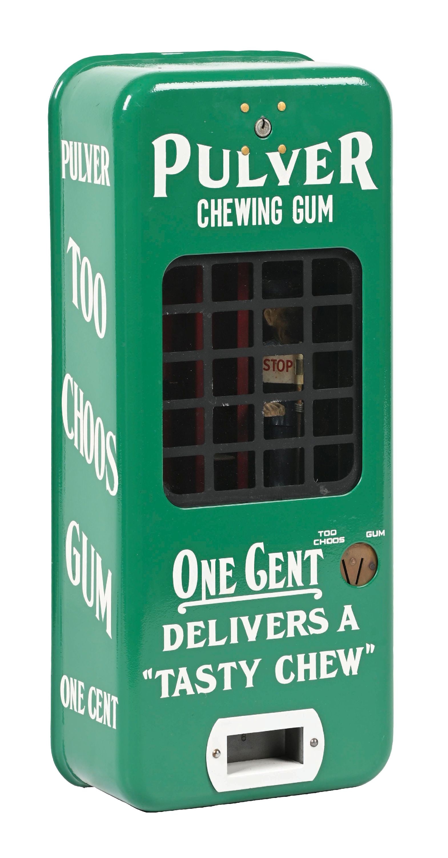 LIME GREEN PAINTED PULVER TAB GUM