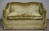 LIME GREEN VELVET UPHOLSTERED