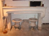 LIMESTONE CHIMNEY PIECE/FIREPL