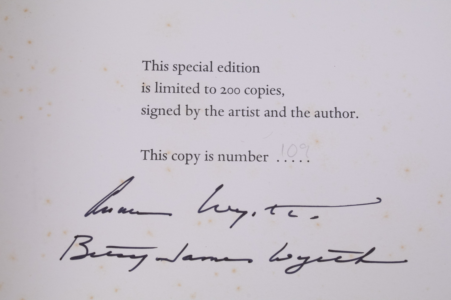 LIMITED EDITION: TWO ANDREW WYETH