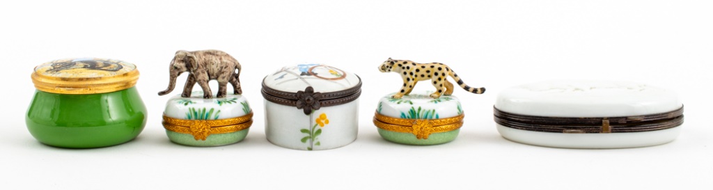 LIMOGES & BRITISH TRINKET BOXES,