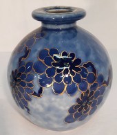 LIMOGES BULBOUS VASE MARKED CA