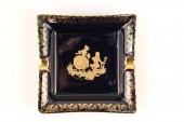 LIMOGES CASTEL ASHTRAY IN 22K