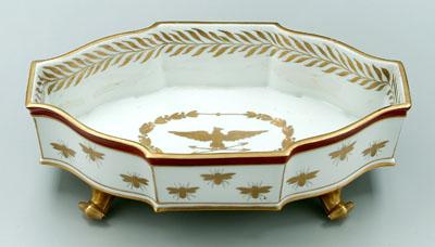 Limoges center bowl, cartouche