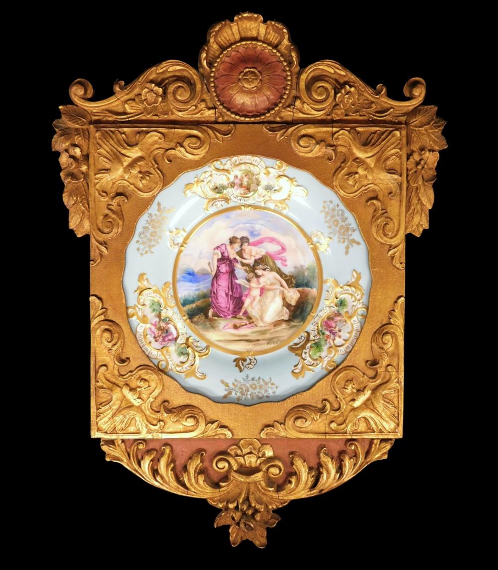 LIMOGES CHARGER, FRENCH, 19TH C.,