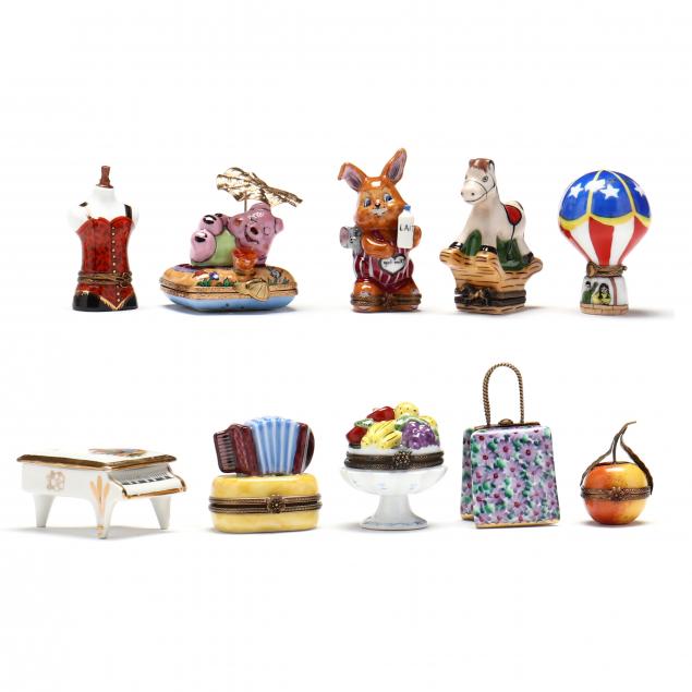 LIMOGES, COLLECTION OF TEN