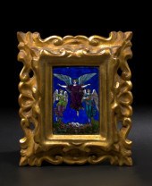 Limoges Convex Enamel Plaque,