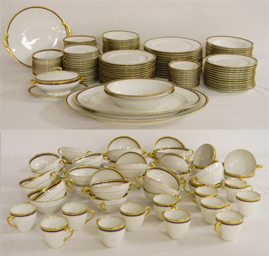 Limoges dinnerware cobalt and