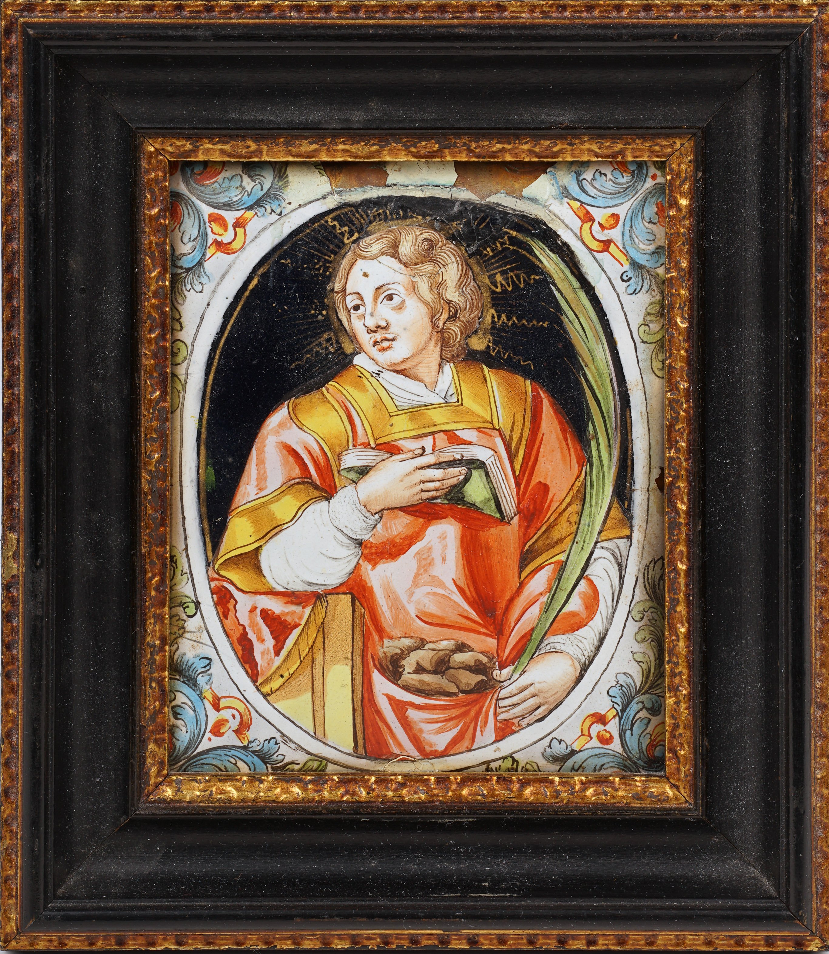 Limoges enamel plaque, 17th century