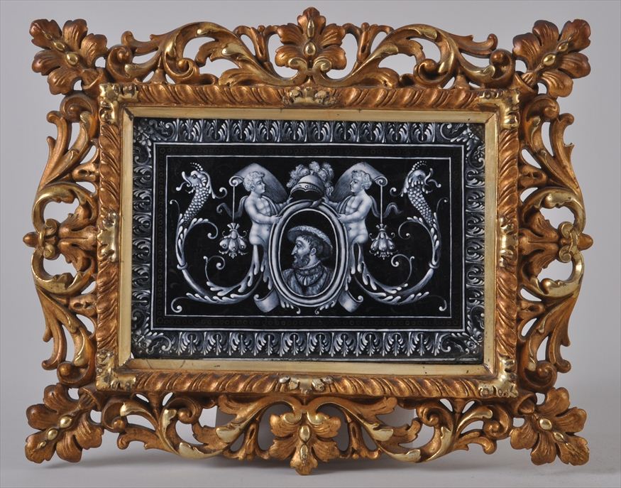 LIMOGES ENAMEL PLAQUE In the