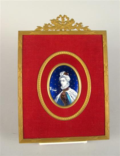 Limoges enamel plaque    The oval