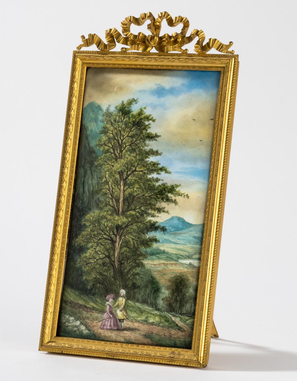 LIMOGES ENAMELED COPPER LANDSCAPE