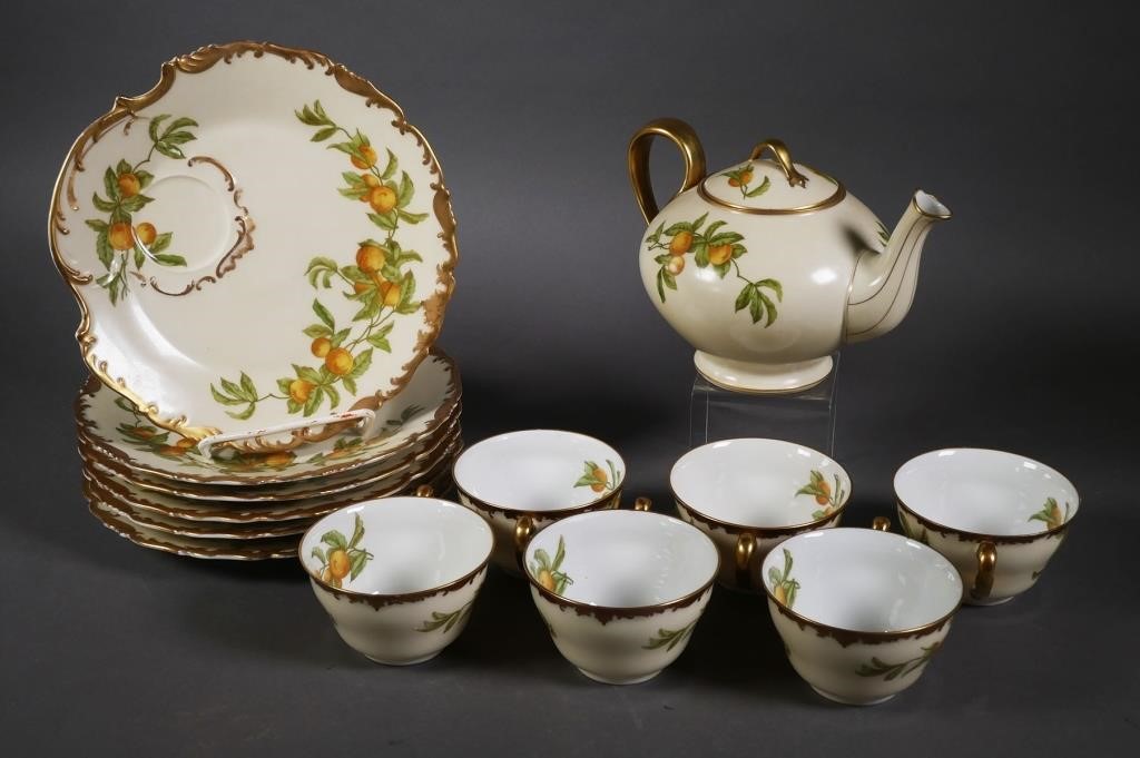 LIMOGES FLORIDA ORANGES LUNCHEON