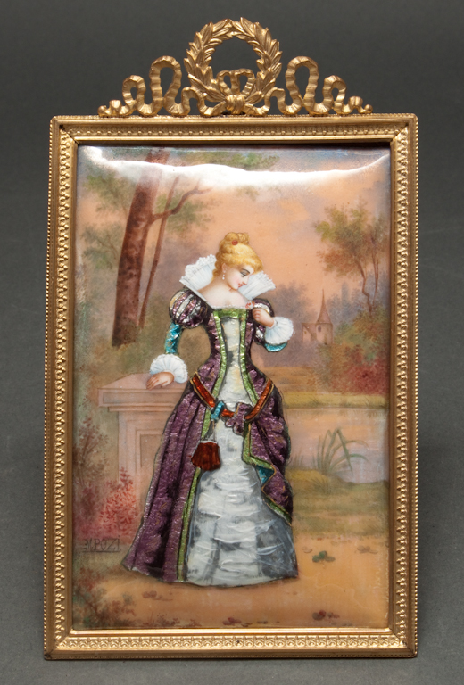 Limoges foil and tinsel enamel