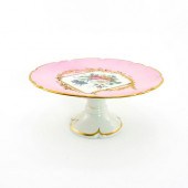 LIMOGES, FOOTED PEDESTAL CAKE