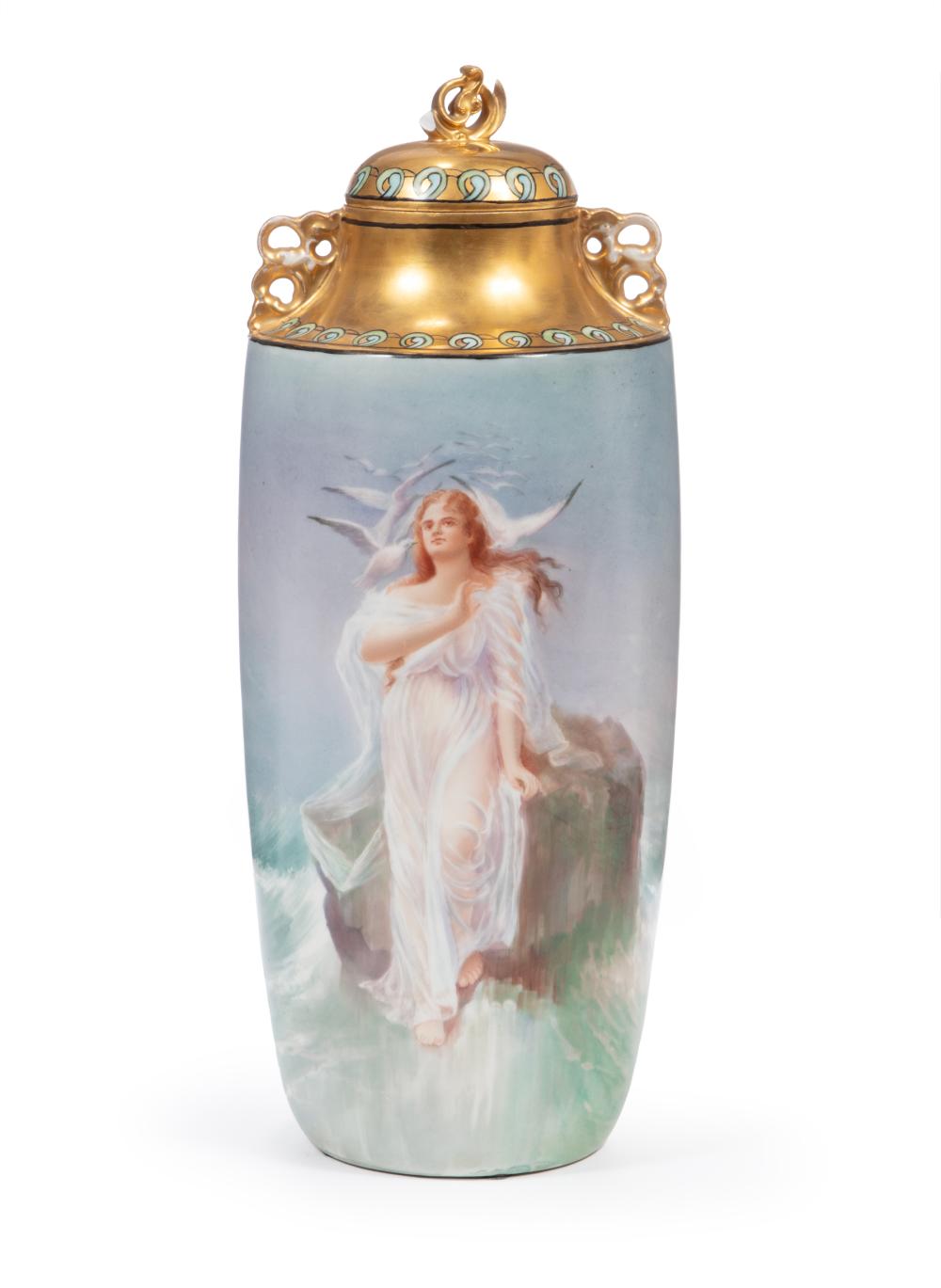 LIMOGES GILT AND POLYCHROME