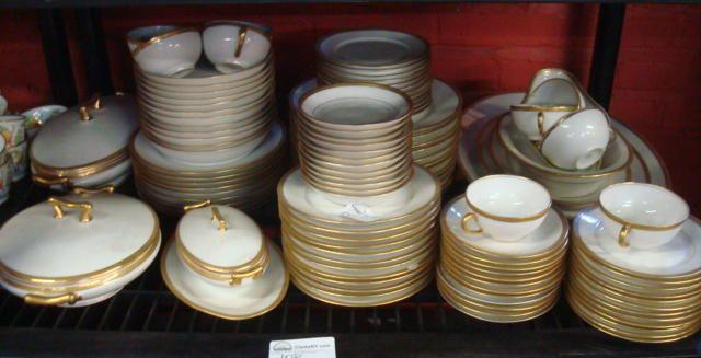 LIMOGES Gilt and White Porcelain