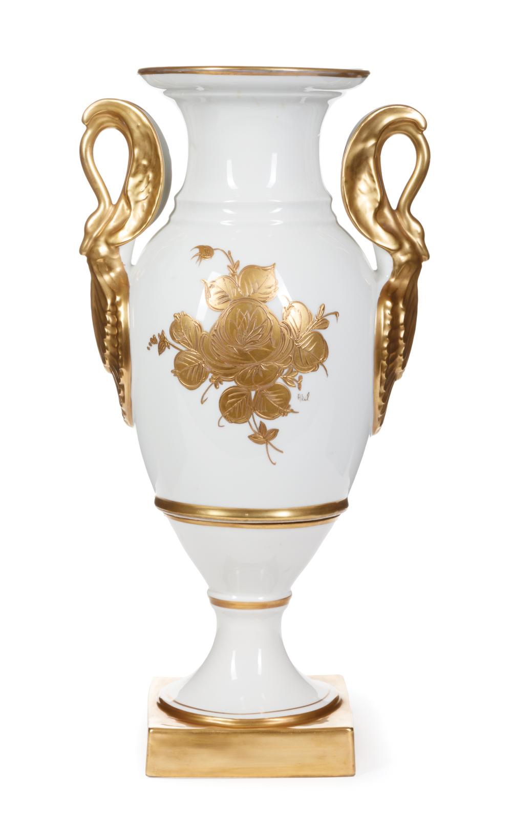 LIMOGES GILT-DECORATED PORCELAIN