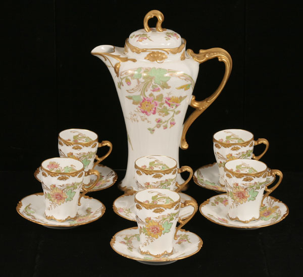 Limoges gilt floral chocolate