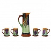 LIMOGES GRAPEVINE PITCHER AND