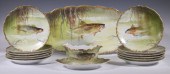 LIMOGES HAND PAINTED FISH SERV