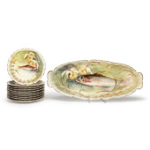 LIMOGES HAND-PAINTED PORCELAIN