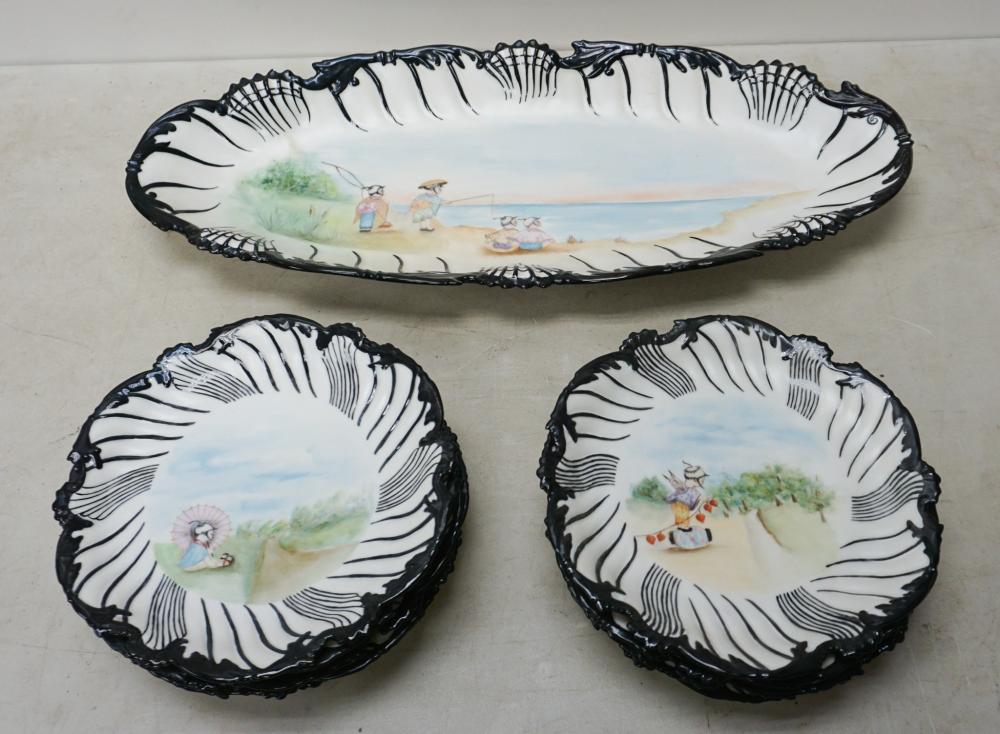 LIMOGES HAND PAINTED PORCELAIN OVAL